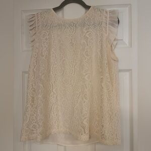 Ann Taylor LOFT Sleeveless Lace Blouse